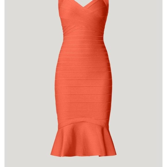 COPY - Hervé Léger Sweetheart Flare dress, Bandage Flare - Picture 2 of 5